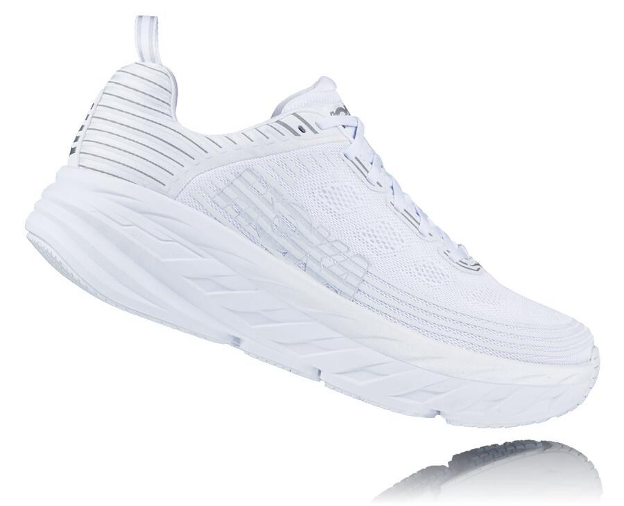 Zapatillas Running Hoka One One Hombre - Bondi 6 - Blancas - BNX904376